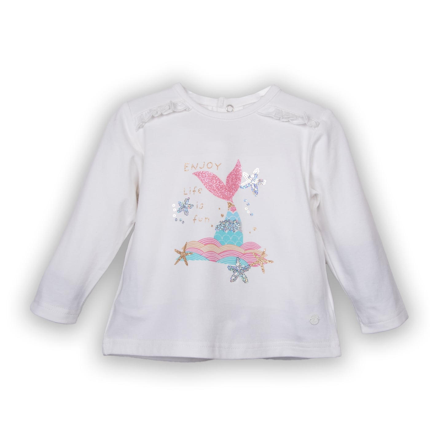 POLERA NIÑA EN COLOR BLANCO PILLIN (PVC609-25BCO12M) - 1