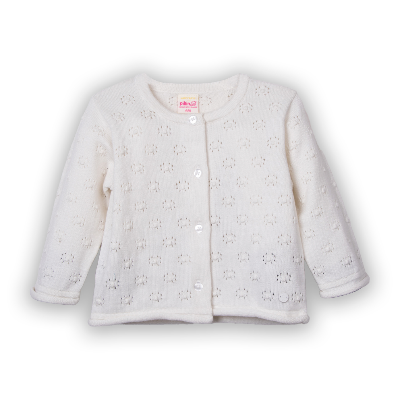 CHALECO NIÑA EN COLOR BLANCO PILLIN (PVC902-25BCO3) - 1