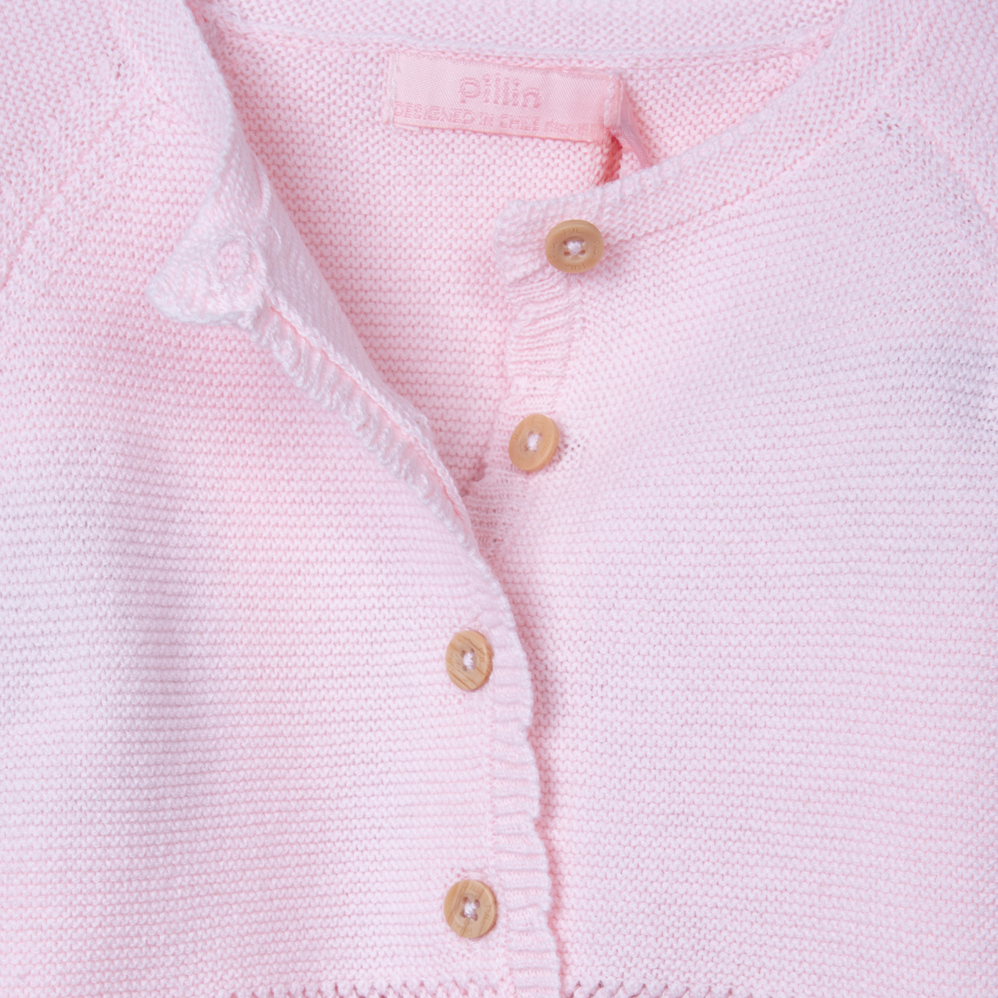 CHALECO NIÑA ROSADO PILLIN (PVC906-25ROS12M) - 2