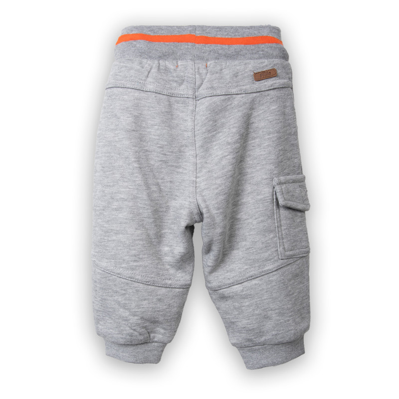 PANTALÓN BUZO NIÑO GRIS PILLIN (PVC514-25GRI24M) - 4