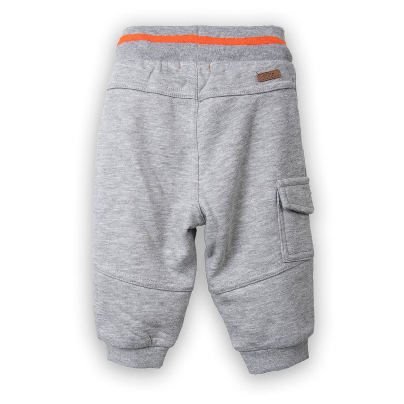 PANTALÓN BUZO NIÑO GRIS PILLIN (PVC514-25GRI24M) - 4
