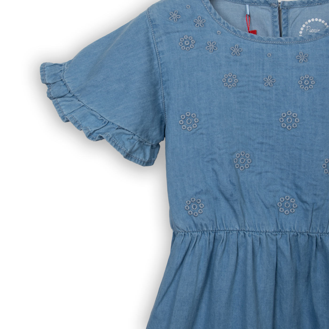 VESTIDO NIÑA CELESTE PILLIN (PVC713-25CEL4) - 2