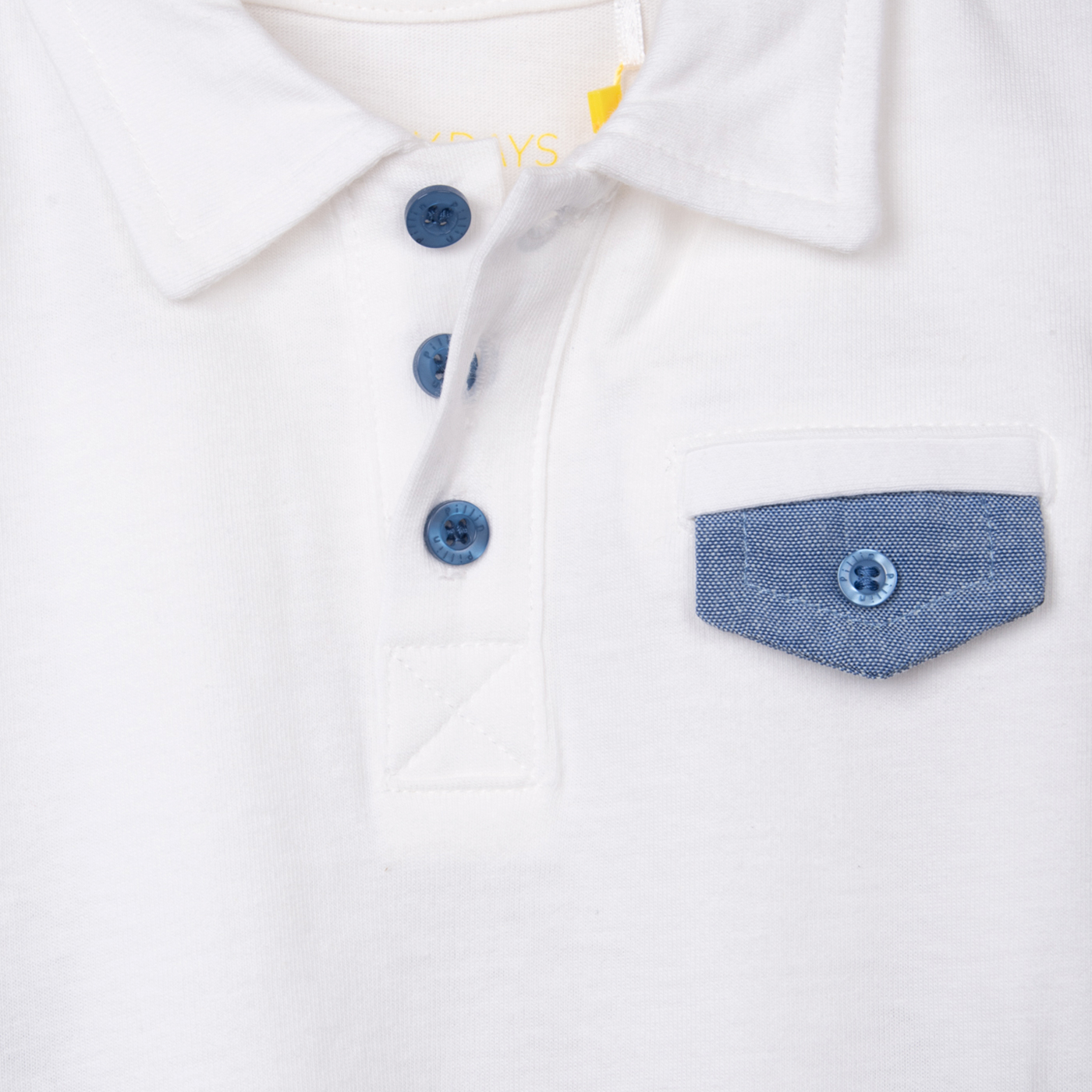 POLERA NIÑO EN COLOR BLANCO PILLIN (PVC601-25BCO6M) - 2
