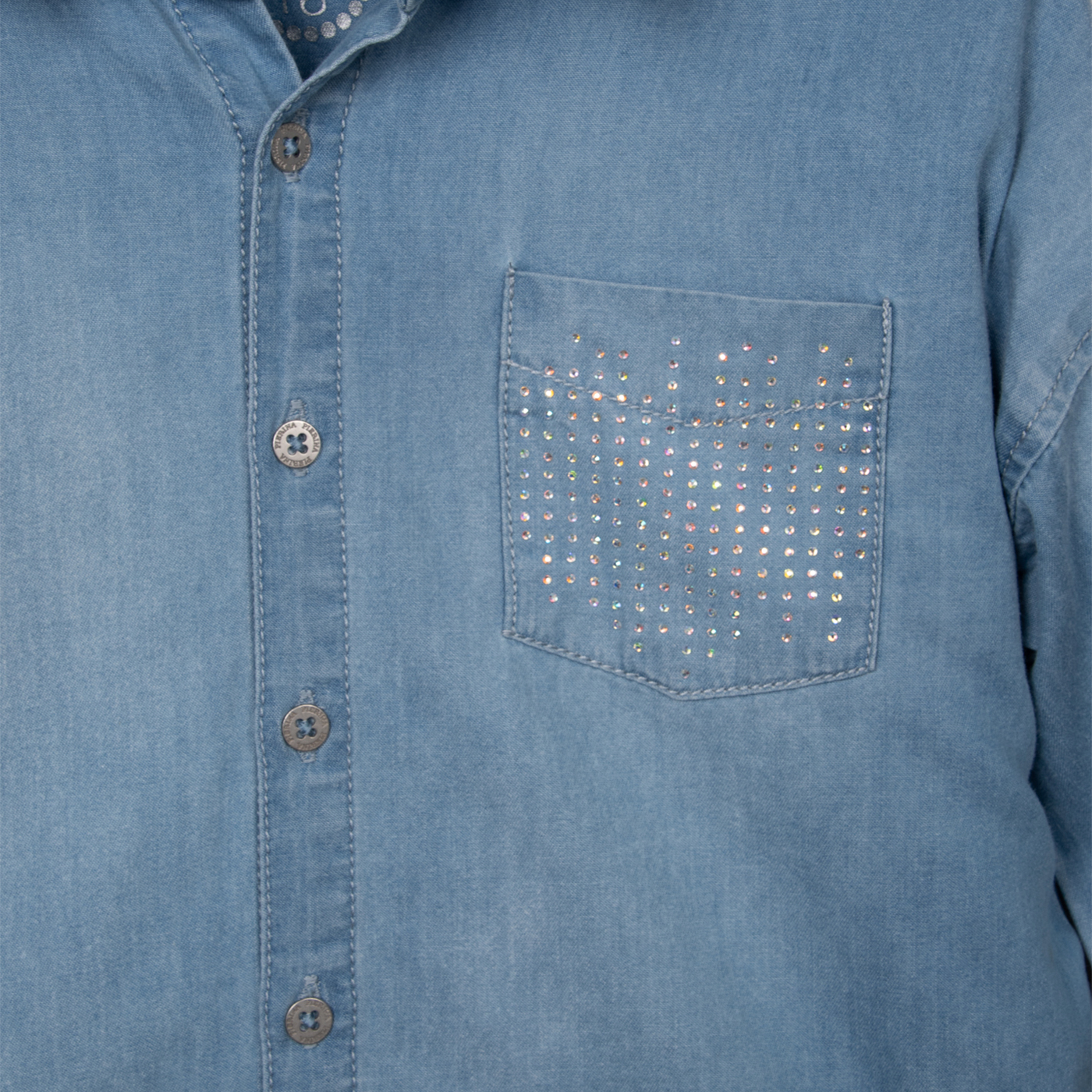 BLUSA NIÑA DENIM PILLIN (PVC709-25DEN12) - 2