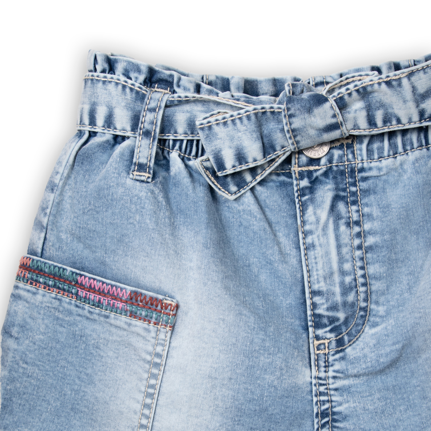 SHORT NIÑA CELESTE PILLIN (PVC712-25CEL12) - 2