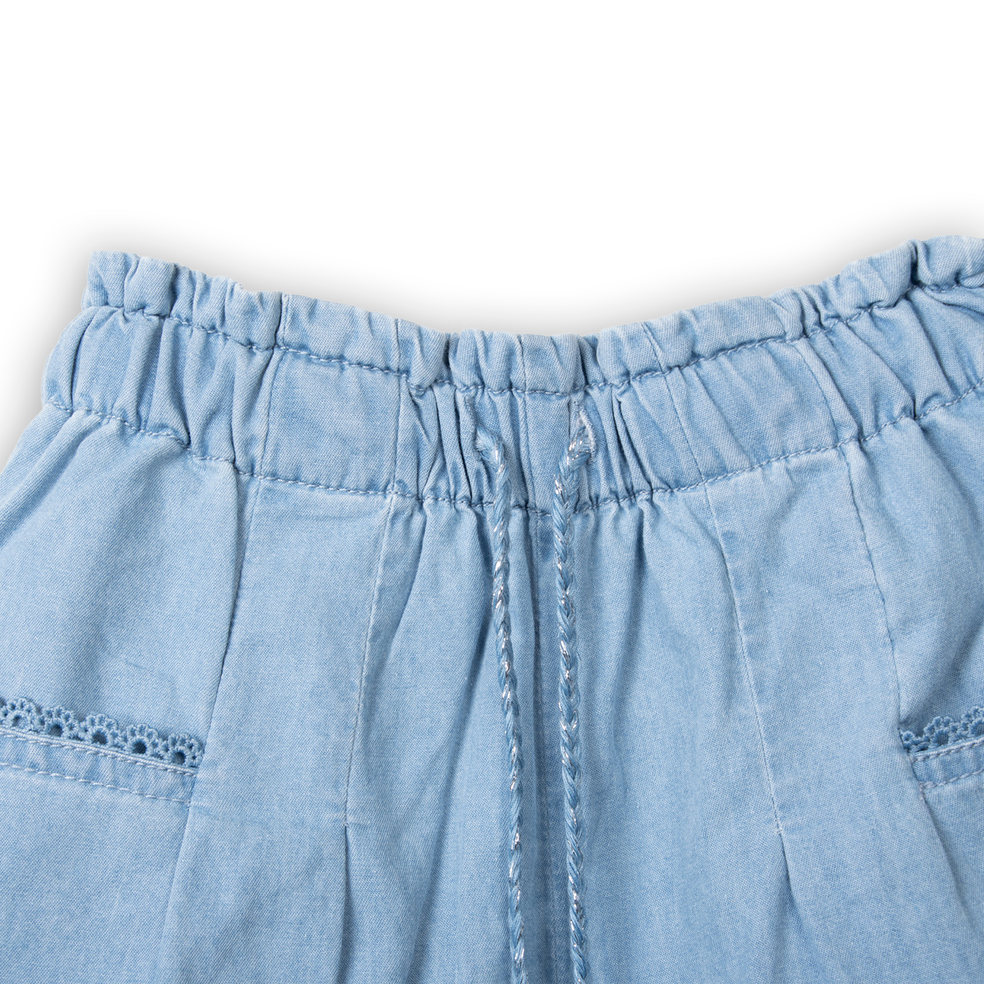SHORT NIÑA CELESTE PILLIN (PVC739-25CEL10) - 2