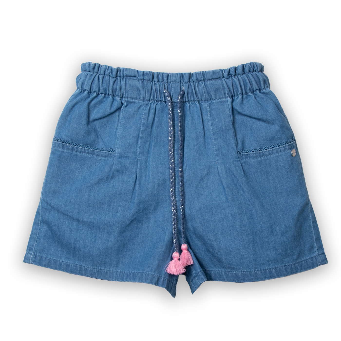 SHORT NIÑA DENIM PILLIN (PVC739-25DEN2) - 1