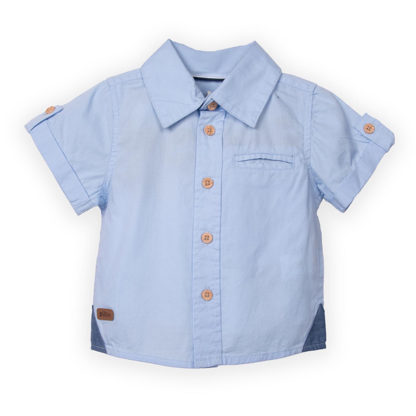 CAMISA BEBE  CELESTE PILLIN (PVC811-25CEL) - 1