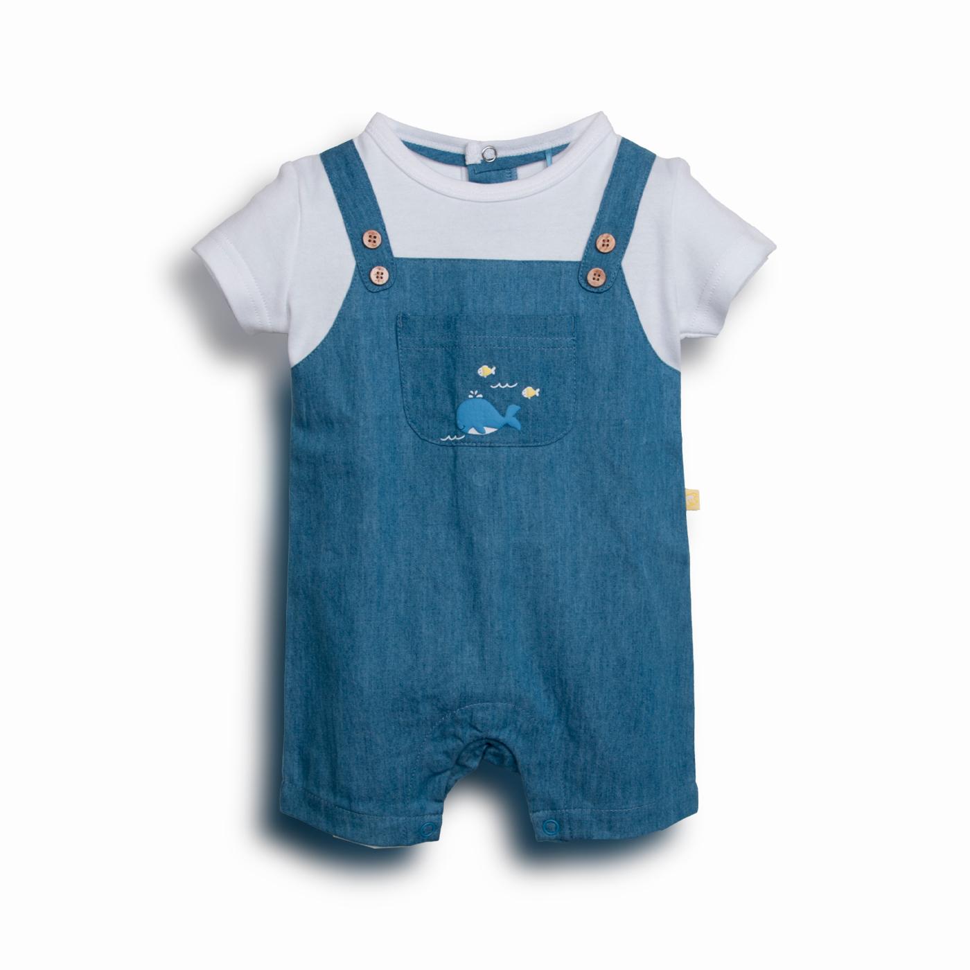 MAMELUCO RECIE N NACIDO DENIM PILLIN (PVC228-25DEN) - 1