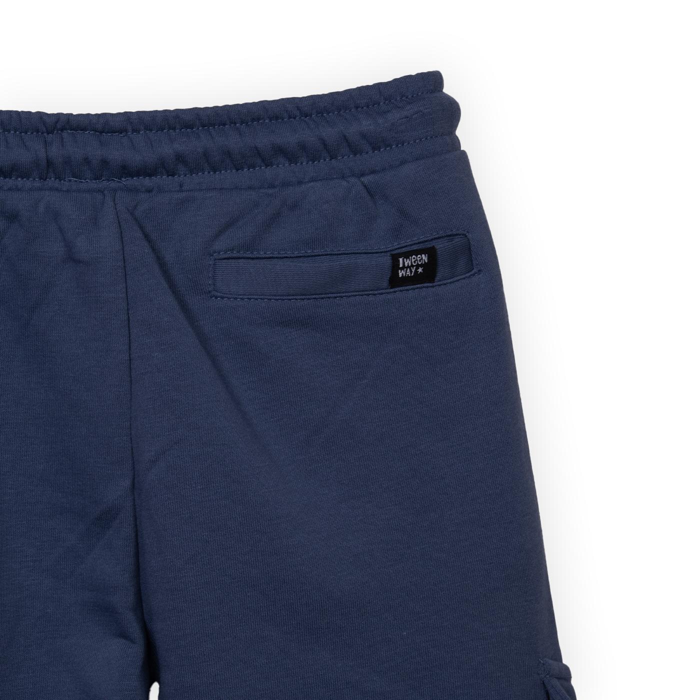 PANTALON BUZO NIÑO AZUL PILLIN (TVC510-25AZU) - 3