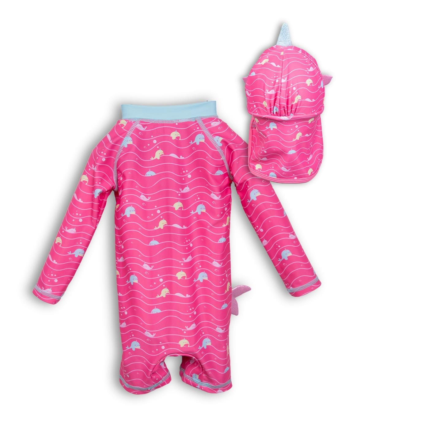 TRAJE DE BAÑO BEBE  FUCSIA PILLIN (PVC855-25FUC) - 4