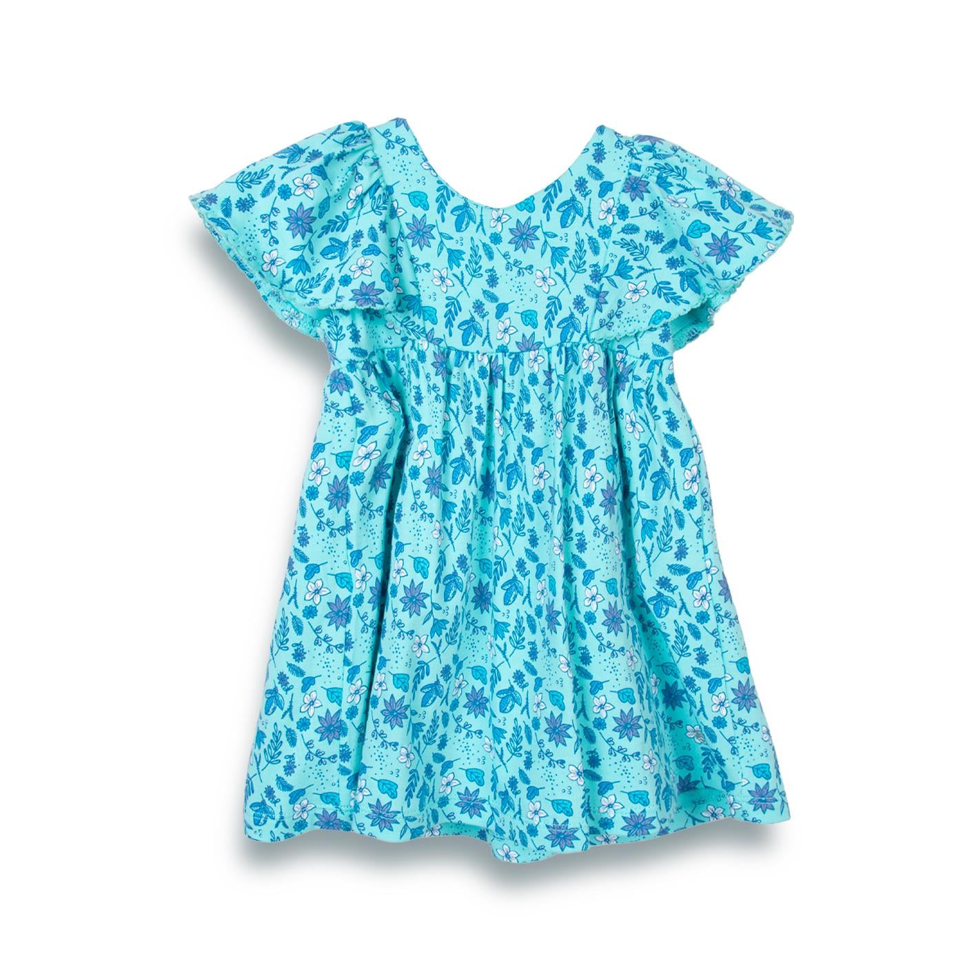 VESTIDO  NIÑA AQUA PILLIN (PVC613-25AQU) - 1