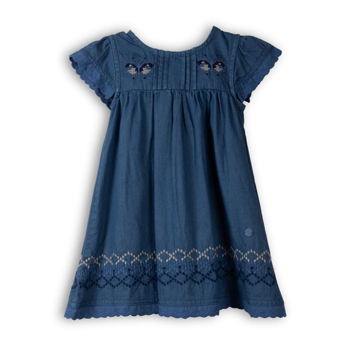 VESTIDO  NIÑA AZUL PILLIN (PVC725-25AZU) - 1