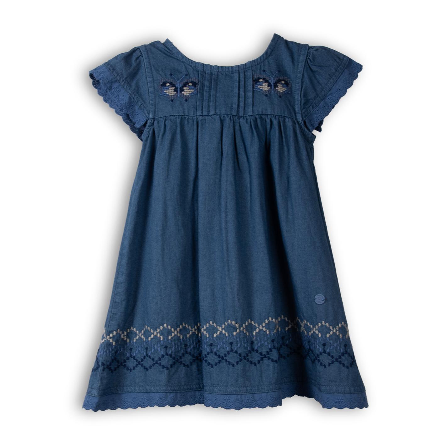 VESTIDO  NIÑA AZUL PILLIN (PVC725-25AZU) - 1