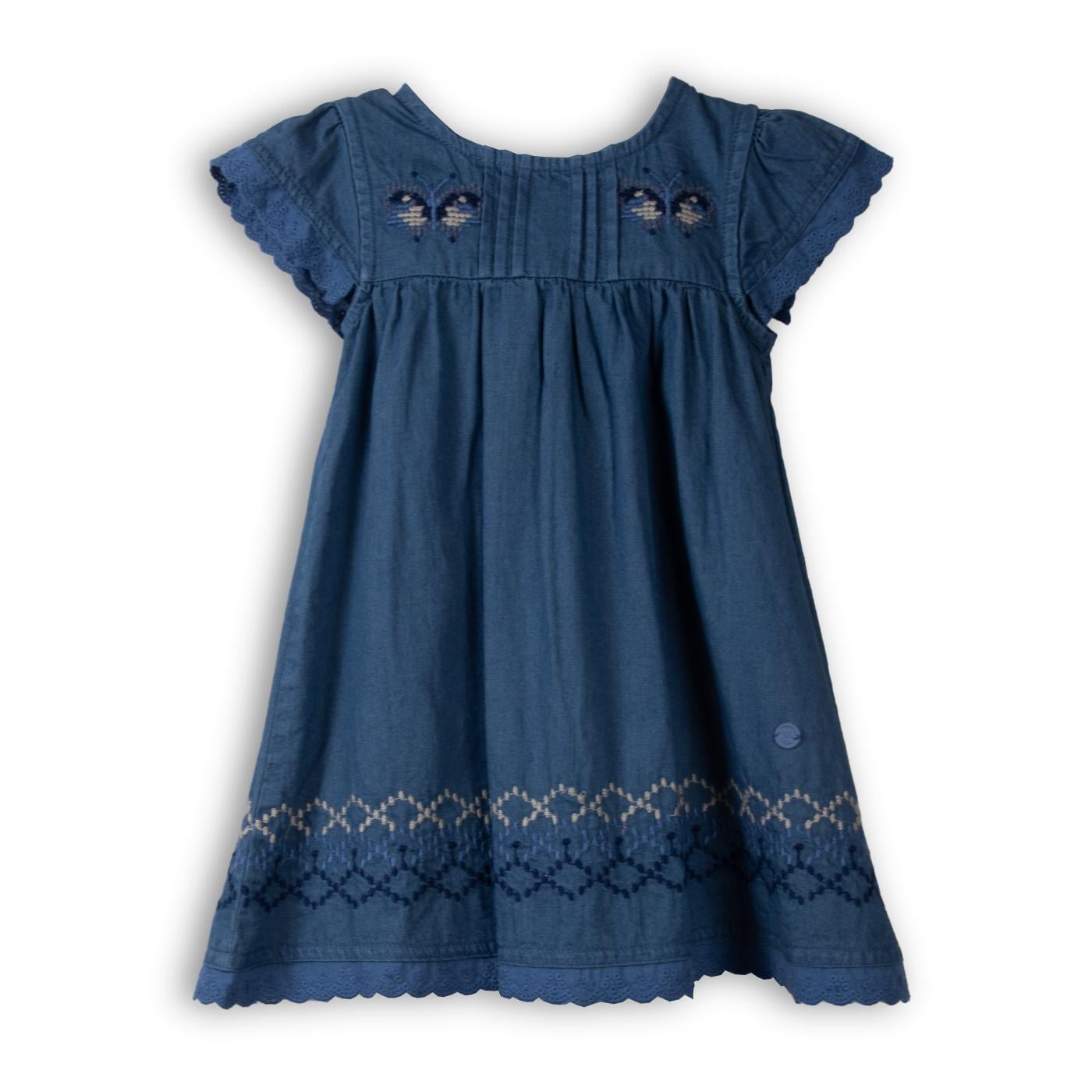 VESTIDO  NIÑA AZUL PILLIN (PVC725-25AZU) - 2