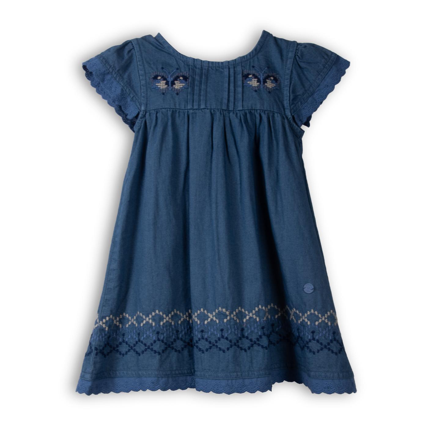 VESTIDO  NIÑA AZUL PILLIN (PVC725-25AZU) - 2