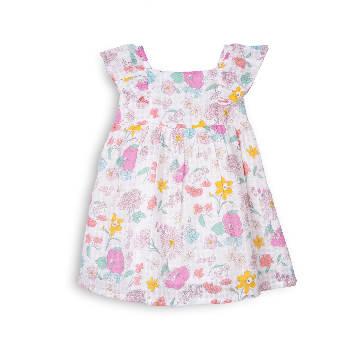VESTIDO  NIÑA BLANCO PILLIN (PVC826-25BCO) - 1