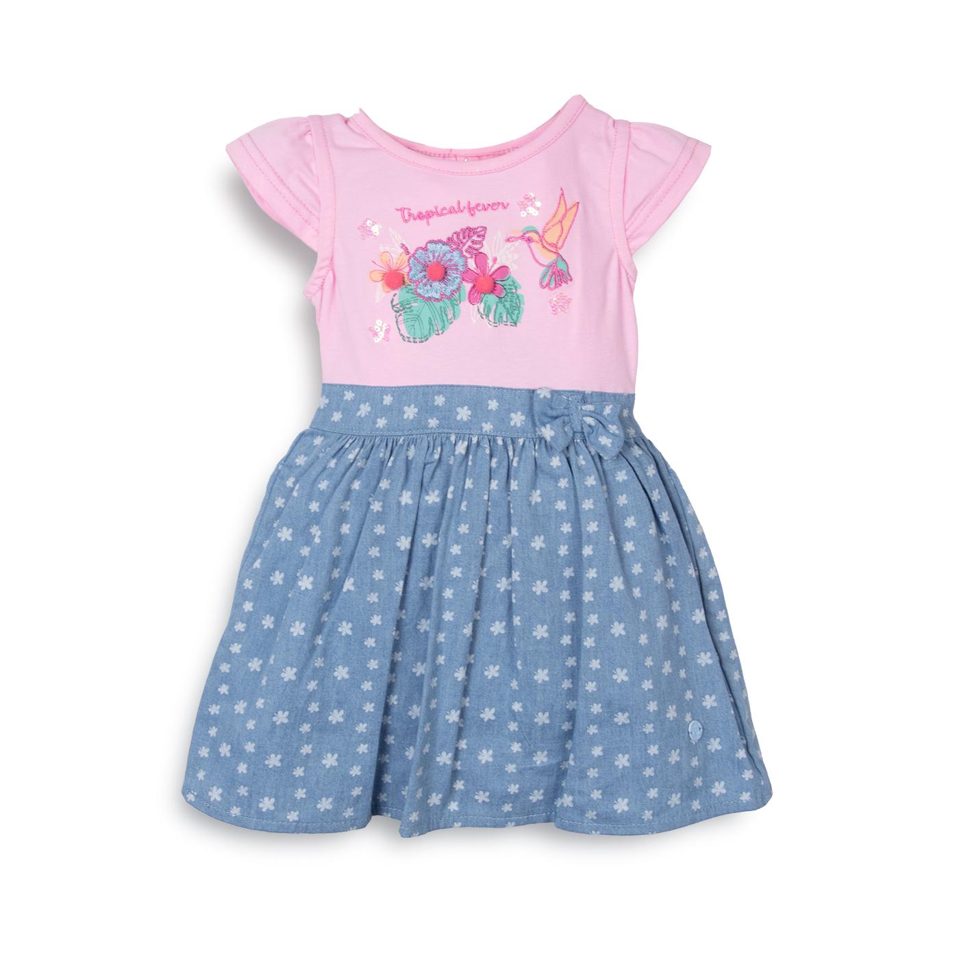 VESTIDO  NIÑA ROSADO PILLIN (PVC730-25ROS) - 1