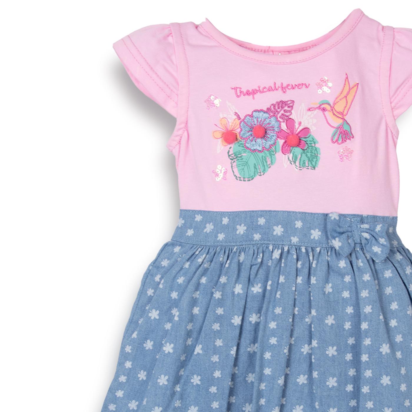 VESTIDO  NIÑA ROSADO PILLIN (PVC730-25ROS) - 3