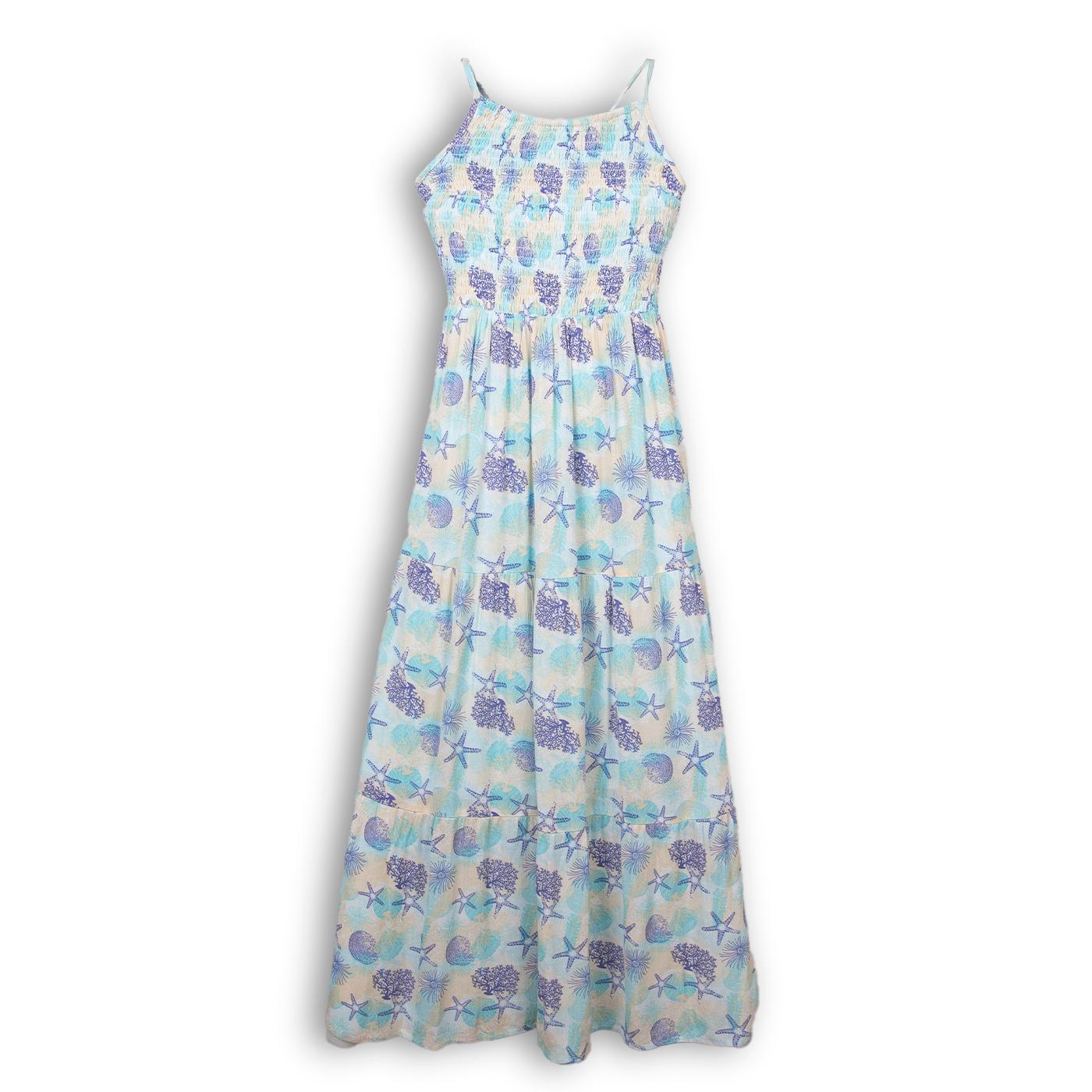 VESTIDO NIÑA AZUL PILLIN (TVC813-25AZU) - 1