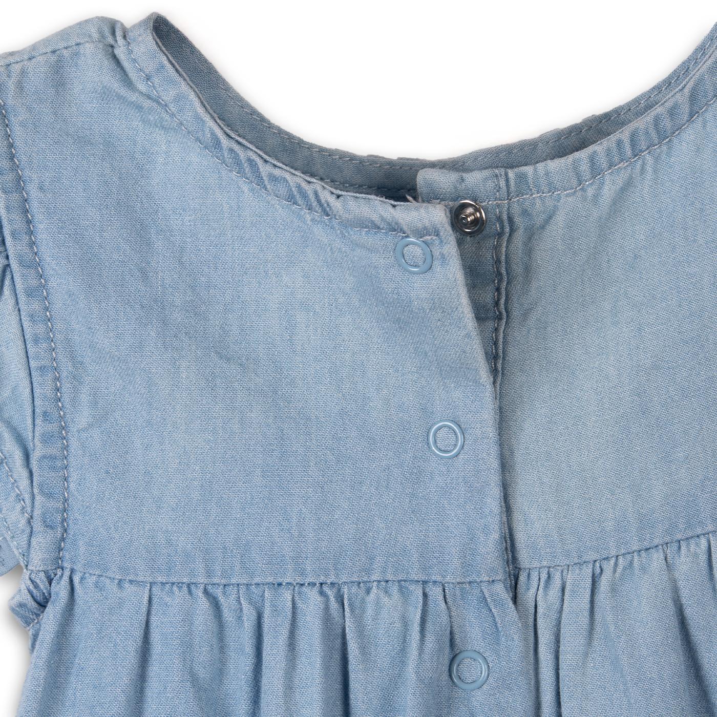 VESTIDO  NIÑA CELESTE PILLIN (PVC725-25CEL) - 4