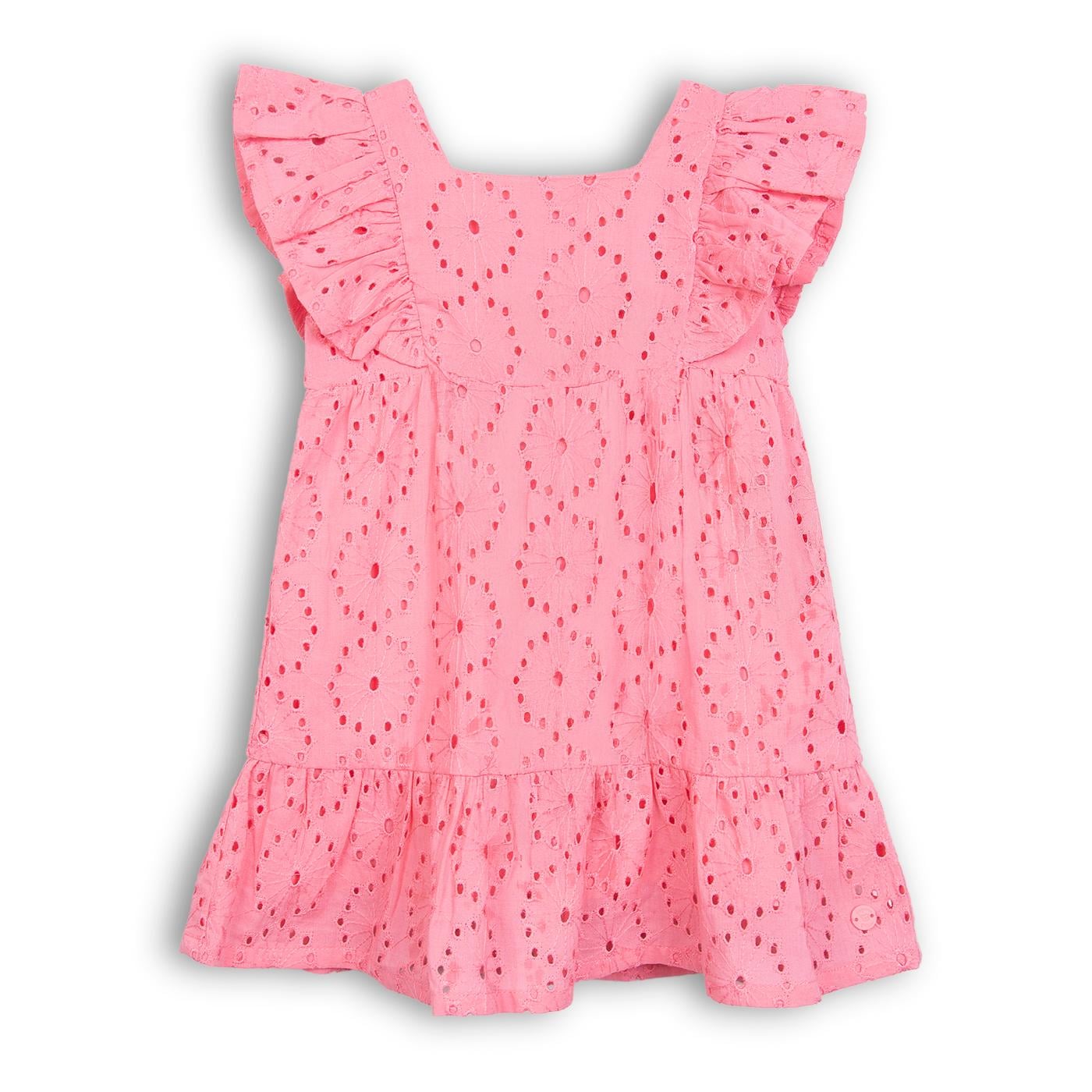 VESTIDO  NIÑA CORAL PILLIN (PVC827-25COR) - 1