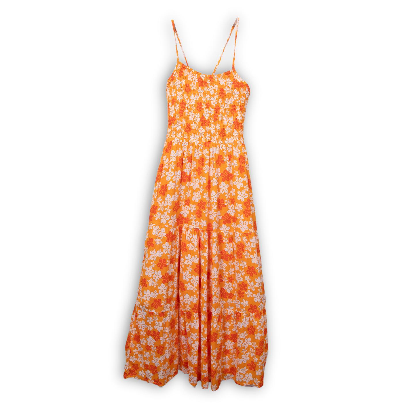 VESTIDO NIÑA NARANJO PILLIN (TVC813-25NAR) - 1