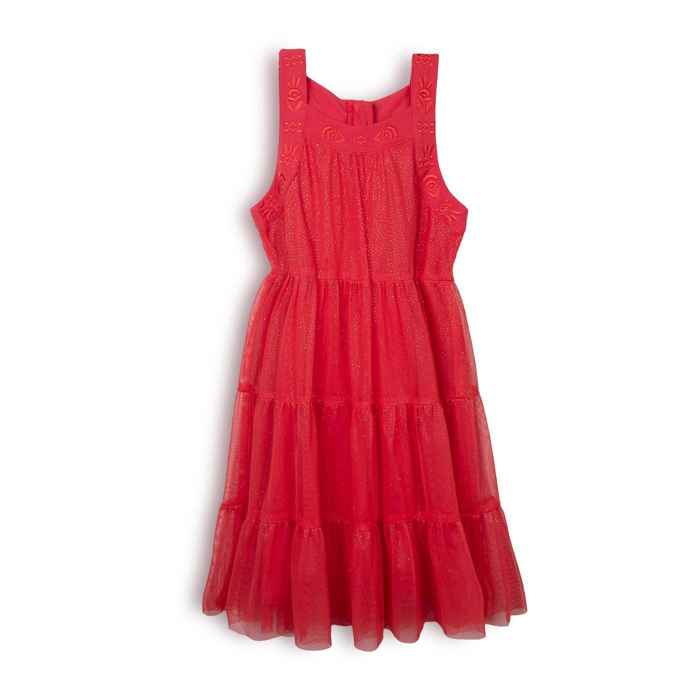 VESTIDO NIÑA ROJO PILLIN (PVC843-25ROJ) - 1