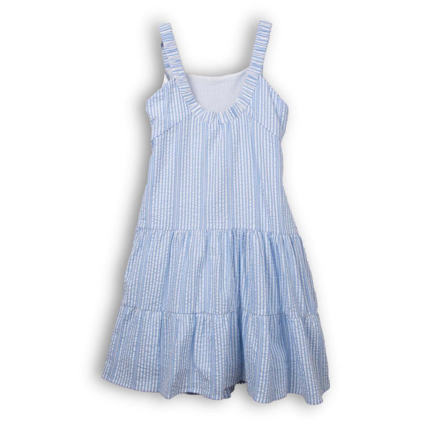 VESTIDO NIÑA CELESTE PILLIN (TVC812-25CEL) - 1