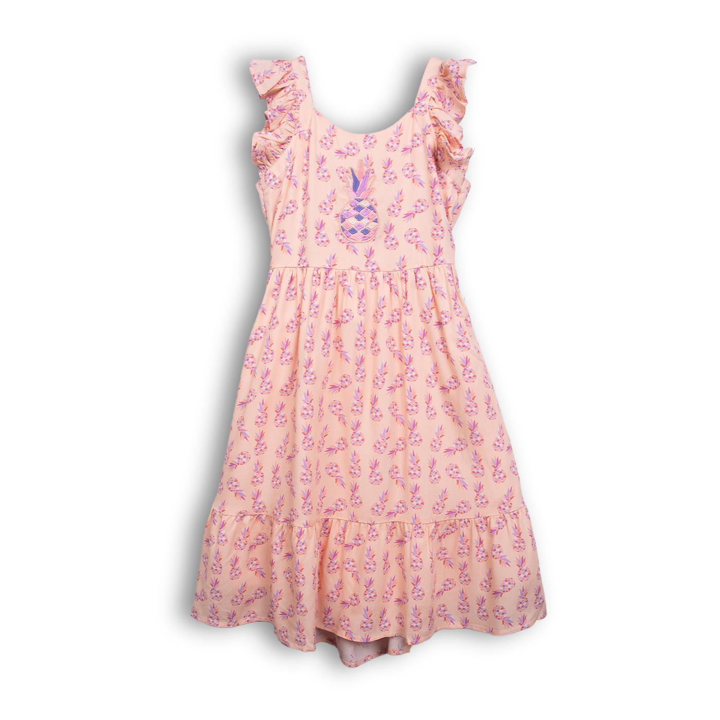 VESTIDO NIÑA CORAL PILLIN (PVC841-25COR) - 1
