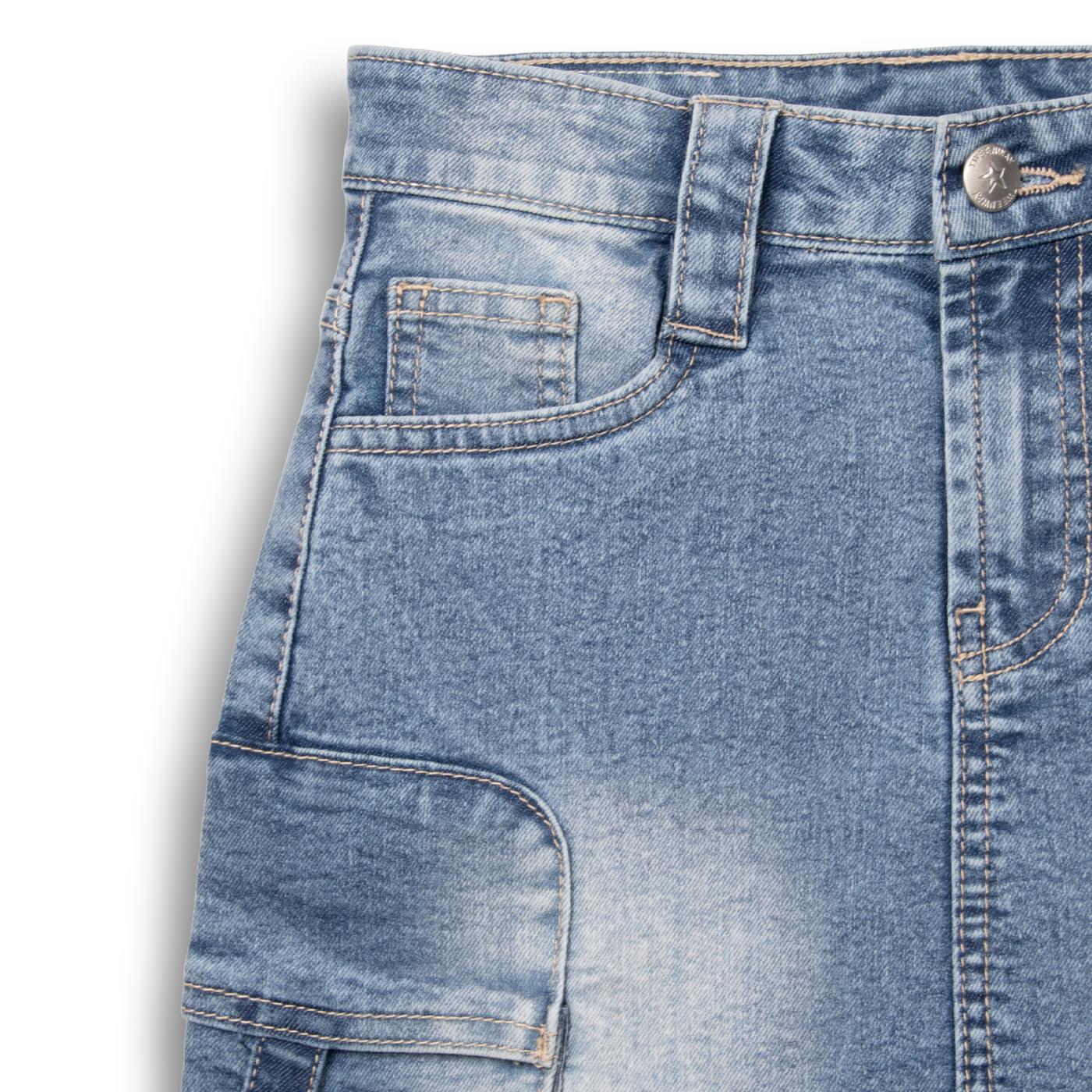 FALDA NIÑA DENIM PILLIN (TVC701-25DEN) - 3