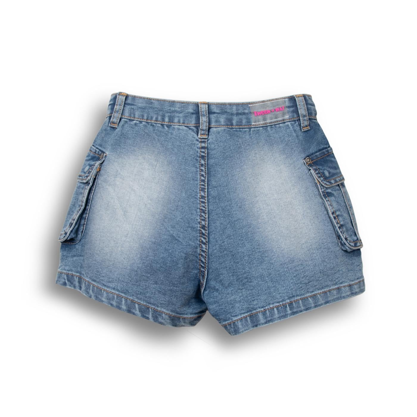 SHORT NIÑA DENIM PILLIN (TVC703-25DEN) - 2