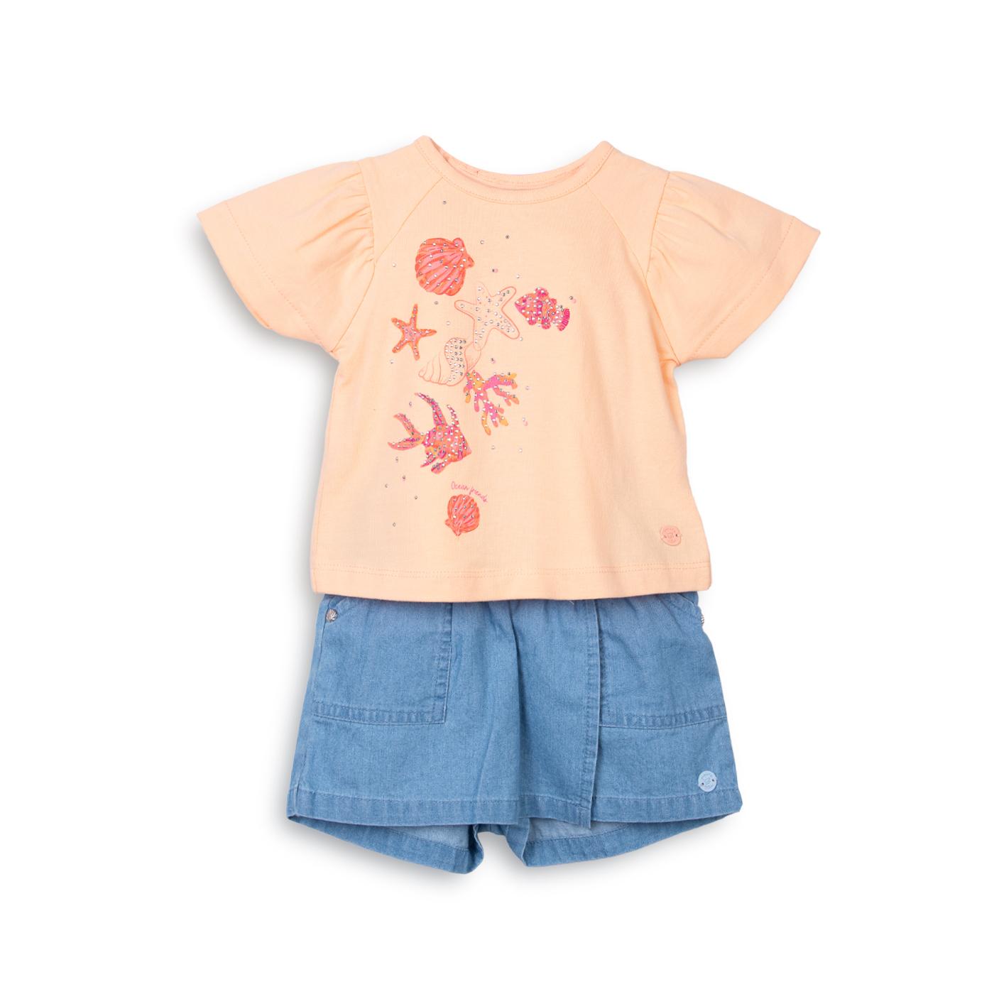 CONJUNTO  NIÑA DAMASCO PILLIN (PVC741-25DAM) - 1