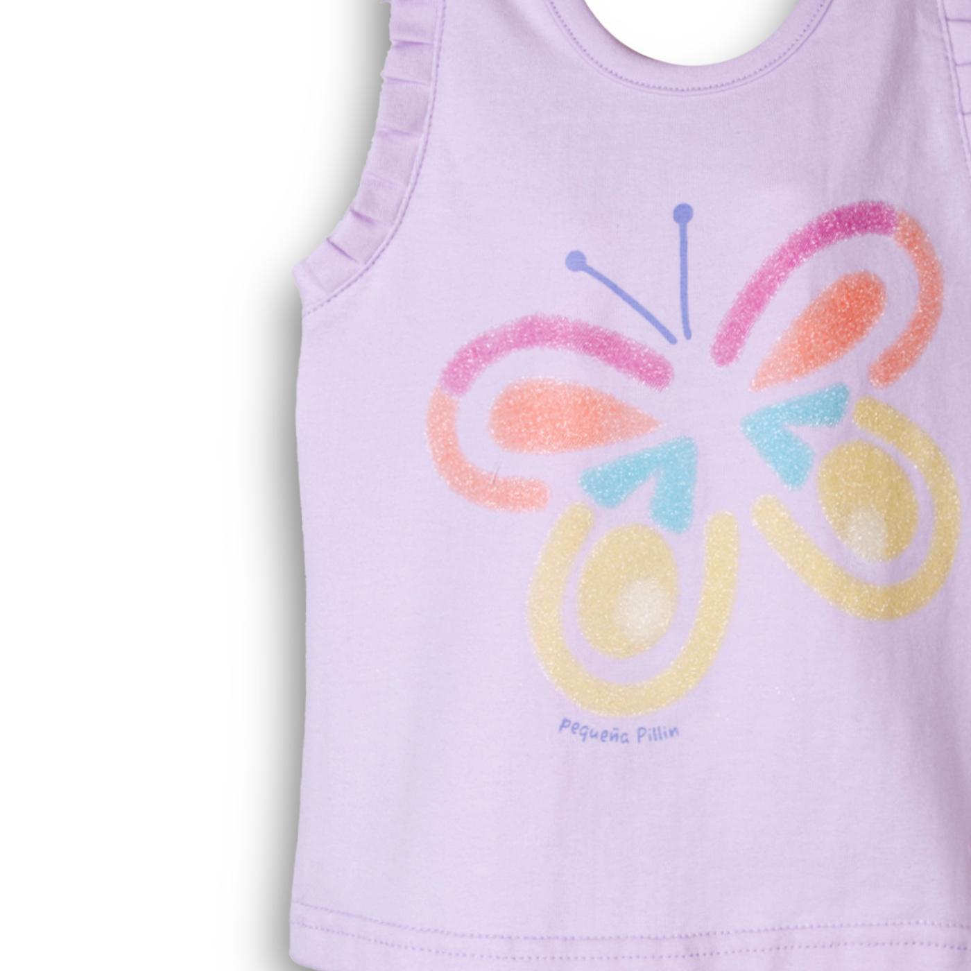POLERA  NIÑA LAVANDA PILLIN (PVC668-25LAV) - 3