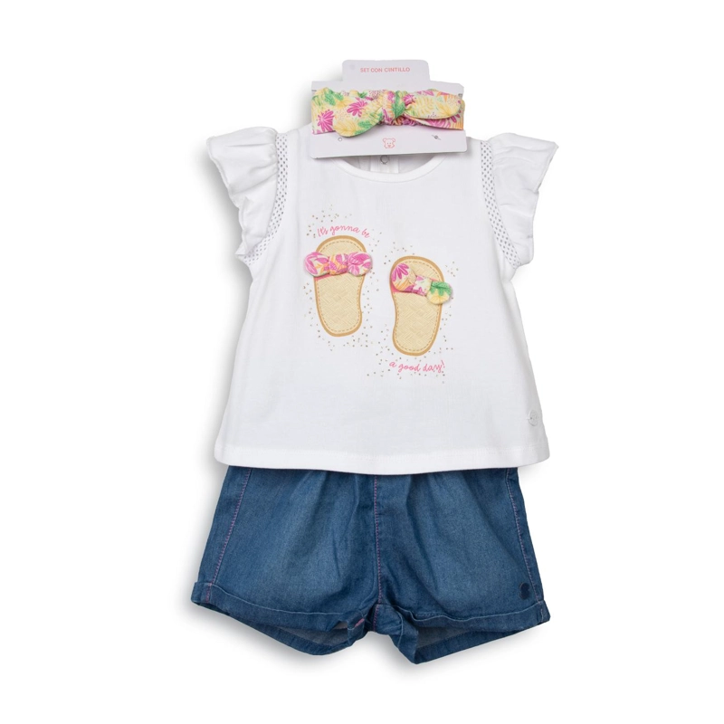 CONJUNTO  NIÑA DENIM PILLIN (PVC744-25DEN) - 1