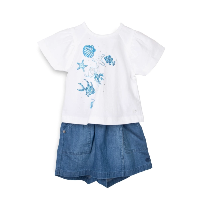 CONJUNTO  NIÑA BLANCO PILLIN (PVC741-25BCO) - 1