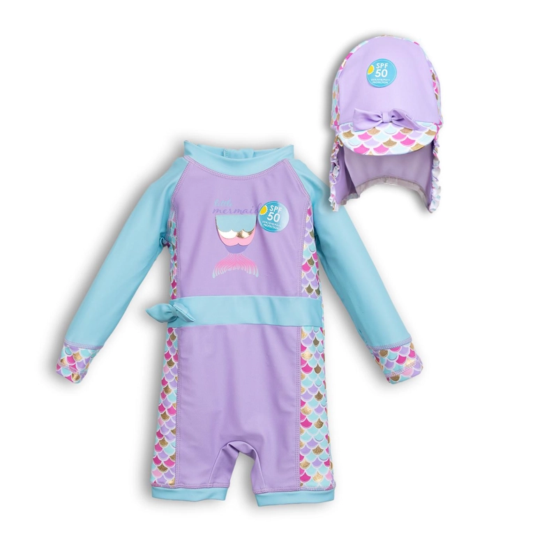TRAJE DE BAÑO BEBE  MALVA PILLIN (PVC856-25MAL) - 1
