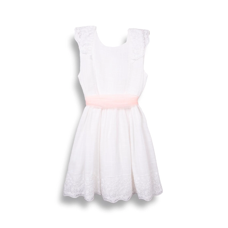 VESTIDO NIÑA BLANCO PILLIN (PVC844-25BCO) - 1