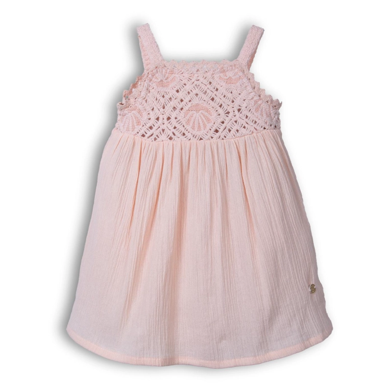 VESTIDO  NIÑA DAMASCO PILLIN (PVA818-24DAM) - 1