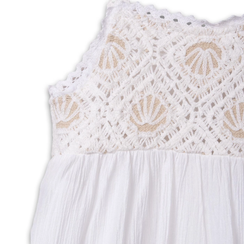 VESTIDO  NIÑA BLANCO PILLIN (PVA818-24BCO) - 2