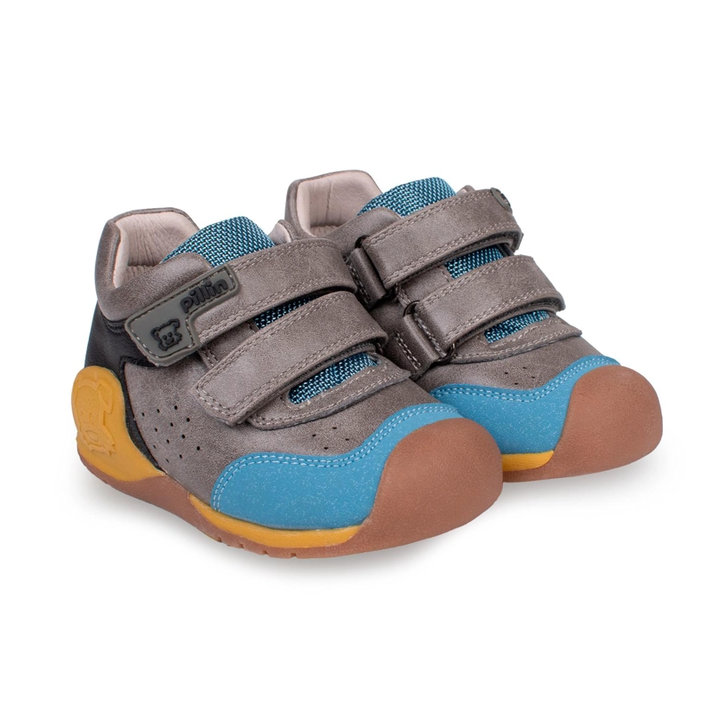 ZAPATO CLASICO NIÑO GRIS PILLIN (PZD207-26GRI) - 1