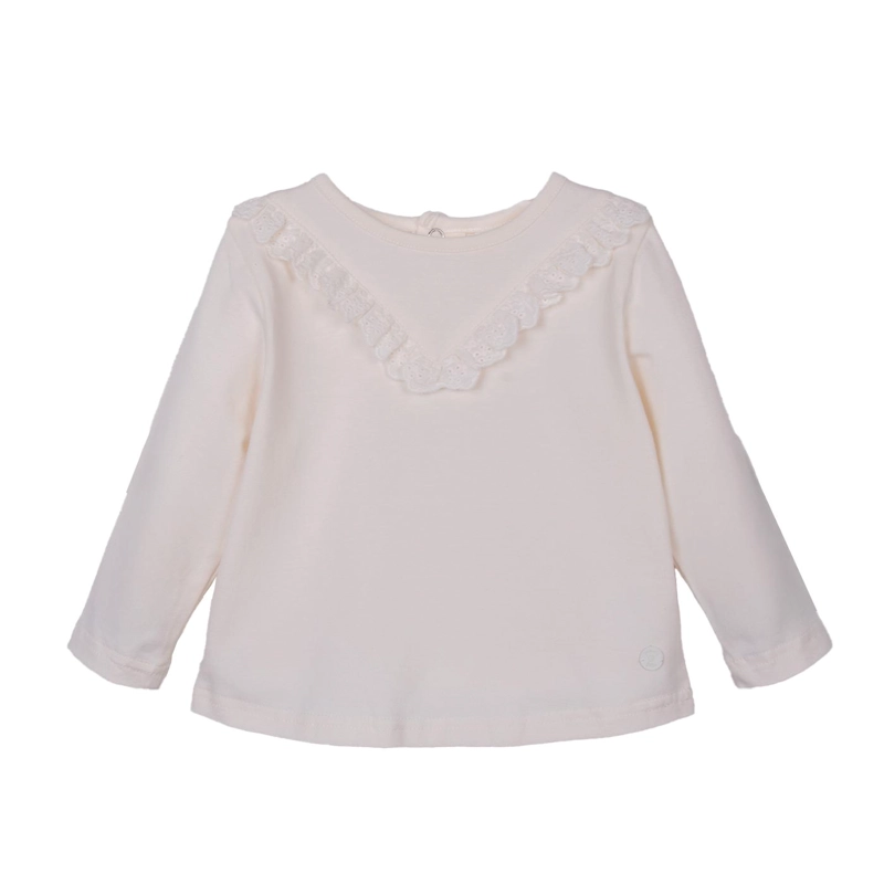 POLERA  PILLIN BLANCO NIÑA (PVD614-26CRU) - 1