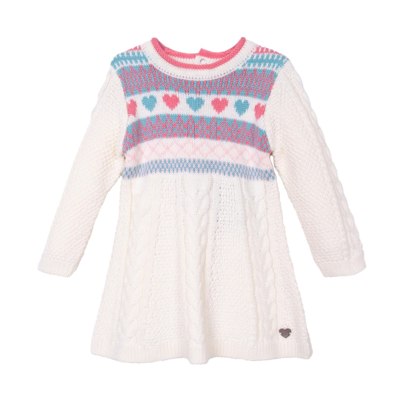 VESTIDO   PILLIN BLANCO NIÑA (PVD922-26CRU) - 1
