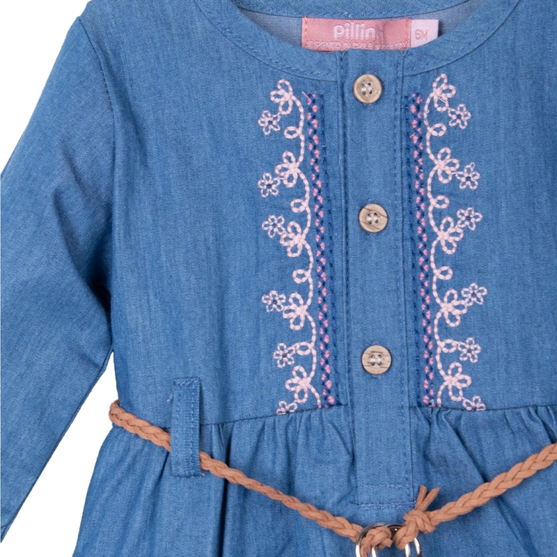 VESTIDO   PILLIN AZUL NIÑA (PVD710-26DEN) - 3