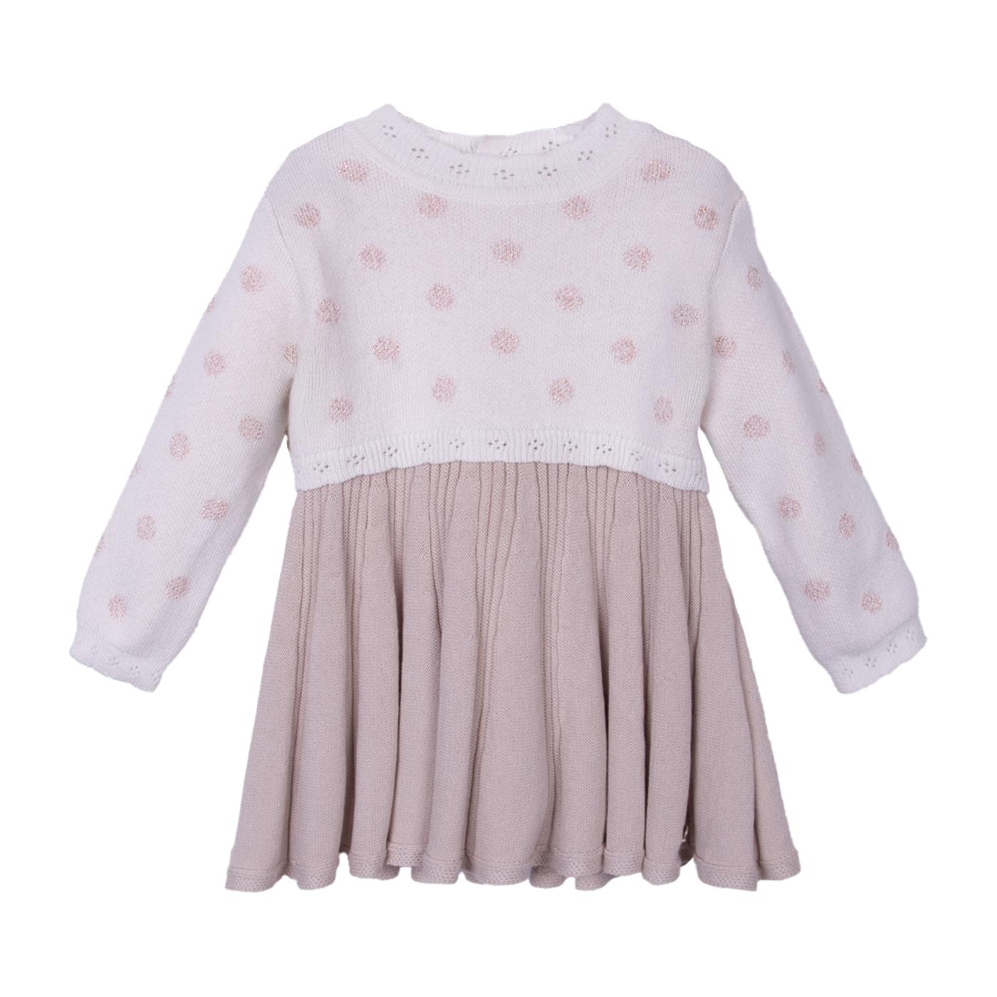 VESTIDO  TEJIDO   PILLIN BLANCO NIÑA (PVD918-26CRU) - 1