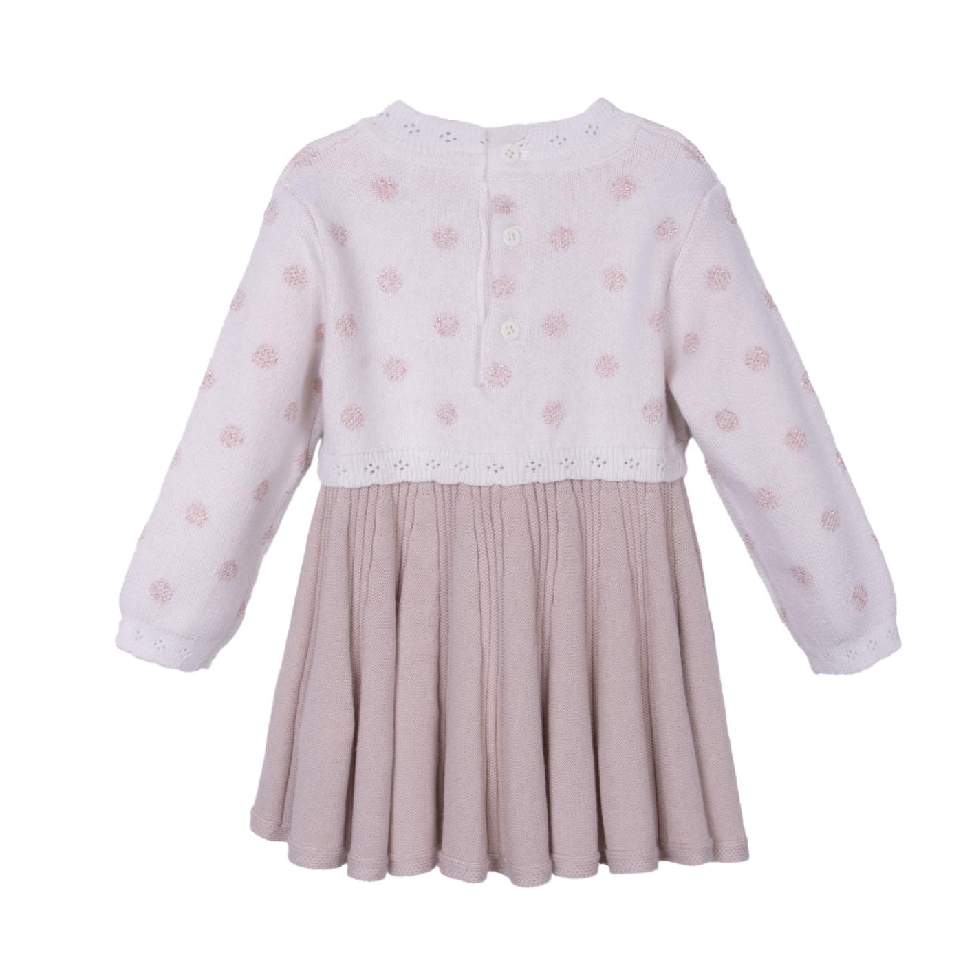 VESTIDO  TEJIDO   PILLIN BLANCO NIÑA (PVD918-26CRU) - 2