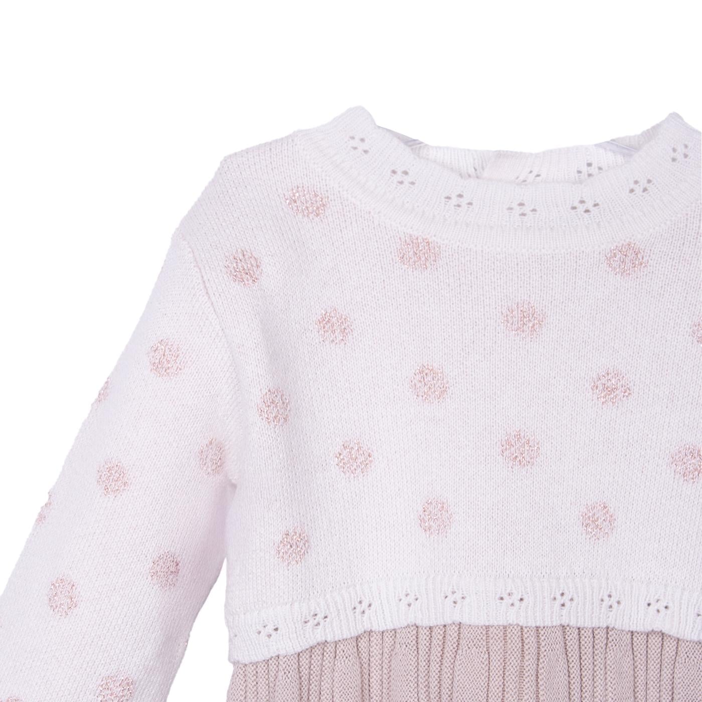 VESTIDO  TEJIDO   PILLIN BLANCO NIÑA (PVD918-26CRU) - 3