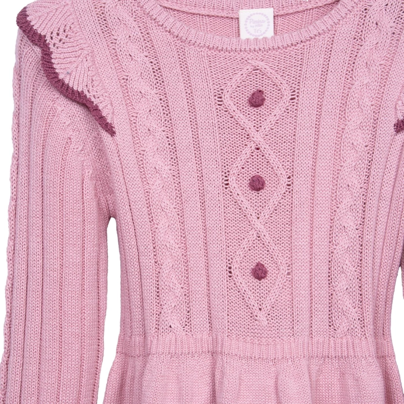 VESTIDO  ROSADO NIÑA PILLIN (PVD920-26RSA) - 3