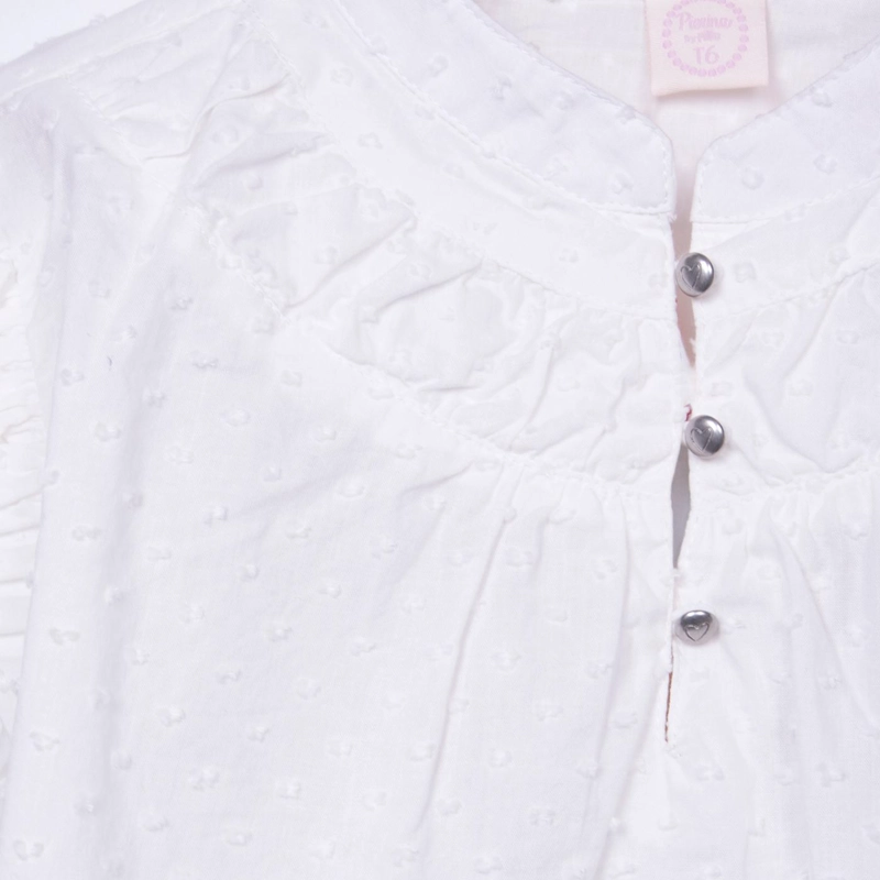 BLUSA  BLANCO NIÑA PILLIN (PVD803-26BCO) - 3