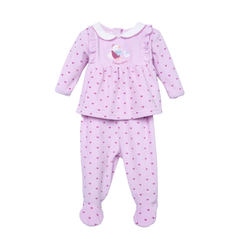 CONJUNTO  ROSADO NIÑA PILLIN (PVD308-26MAL) - 1